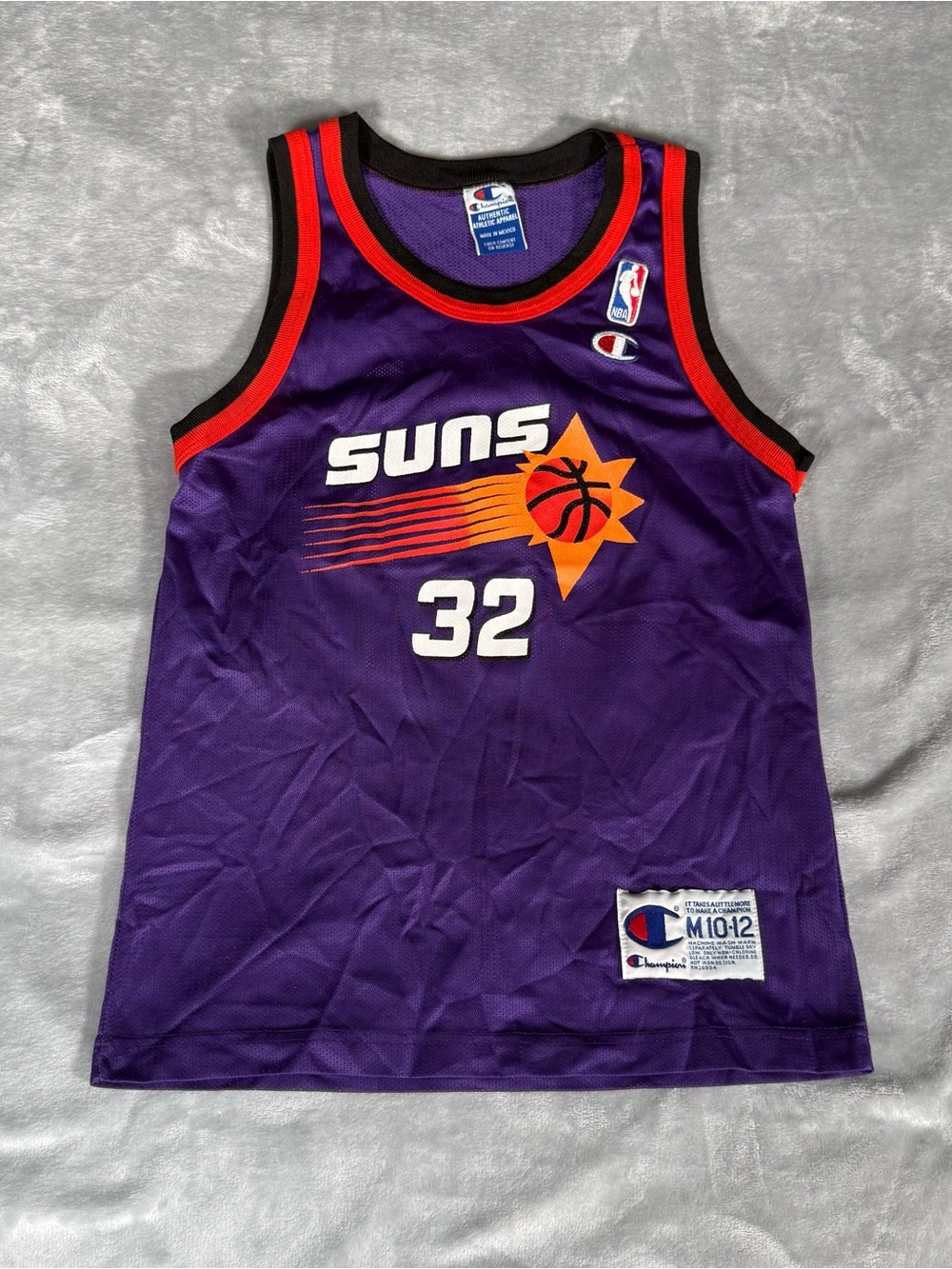 Vintage Champion Phoenix Suns Jason Kidd #32 Jersey YOUTH Boys M 10-12 90s